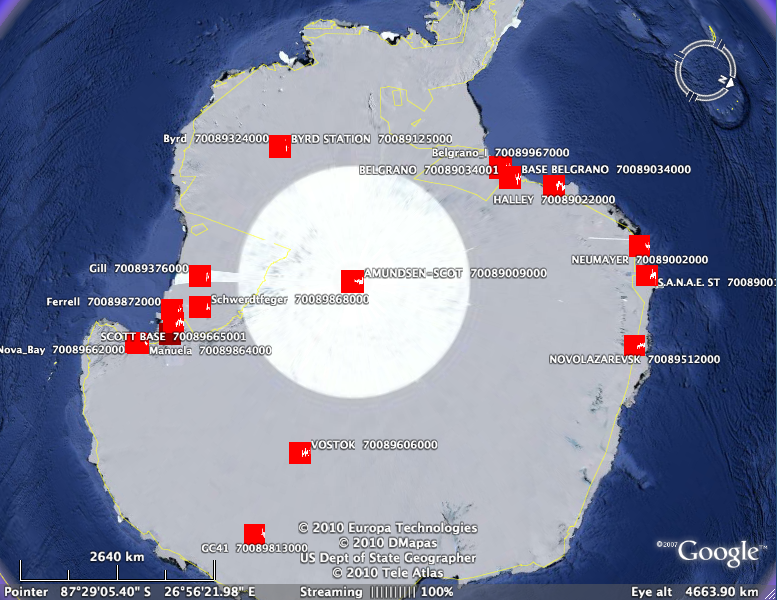 Stations south of -70